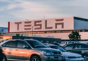 Tesla electric car catches fire after hitting tow truck in Moscow